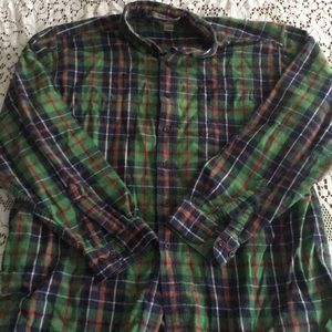 LL Bean XL fleece Button up